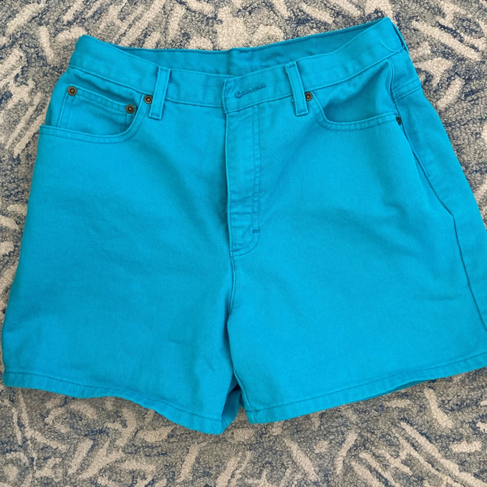 Bright Blue Denim Shorts